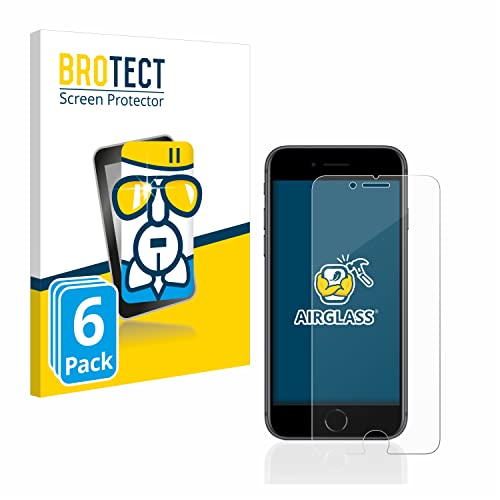 BROTECT Schutzglas für Apple iPhone 8 (6 Stück) Schutzfolie Panzer Folie Glas [Extrem Kratzfest 9H, Anti-Fingerprint, Ultra-Transparent] von BROTECT