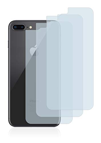 BROTECT Panzerglasfolie für Apple iPhone 8 Plus (Rückseite) (3 Stück) Schutzglas Schutzfolie [Extrem Kratzfest 9H, Anti-Fingerprint von BROTECT