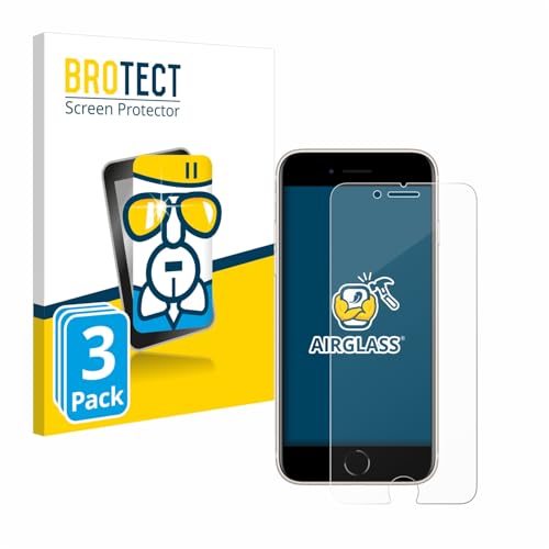 BROTECT Schutzglas für Apple iPhone SE 3 2022 (3 Stück) Schutzfolie Panzer Folie Glas [Extrem Kratzfest 9H, Anti-Fingerprint, Ultra-Transparent] von BROTECT