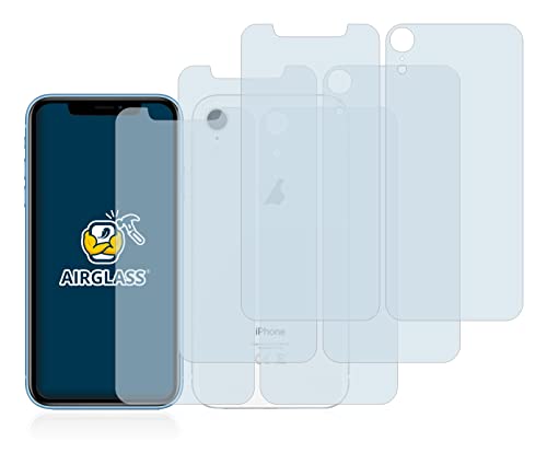 BROTECT Panzerglasfolie für Apple iPhone XR (Display+Rückseite) (3 Stück) Schutzglas Schutzfolie [Extrem Kratzfest 9H, Anti-Fingerprint von BROTECT