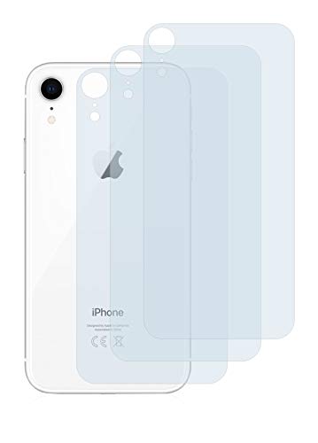 BROTECT Panzerglasfolie für Apple iPhone XR (Rückseite) (3 Stück) Schutzglas Schutzfolie [Extrem Kratzfest 9H, Anti-Fingerprint, Ultra-Transparent] von BROTECT