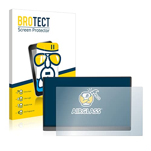 BROTECT Schutzglas für Arzopa 15.6" 1080p Portable Monitor Schutzfolie Panzer Folie Glas [Extrem Kratzfest 9H, Anti-Fingerprint, Ultra-Transparent] von BROTECT