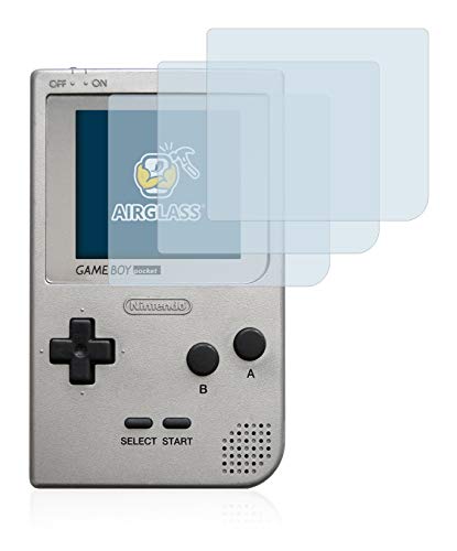 BROTECT Panzerglasfolie für Nintendo Gameboy Pocket (3 Stück) Schutzglas Schutzfolie [Extrem Kratzfest 9H, Anti-Fingerprint, Ultra-Transparent] von BROTECT