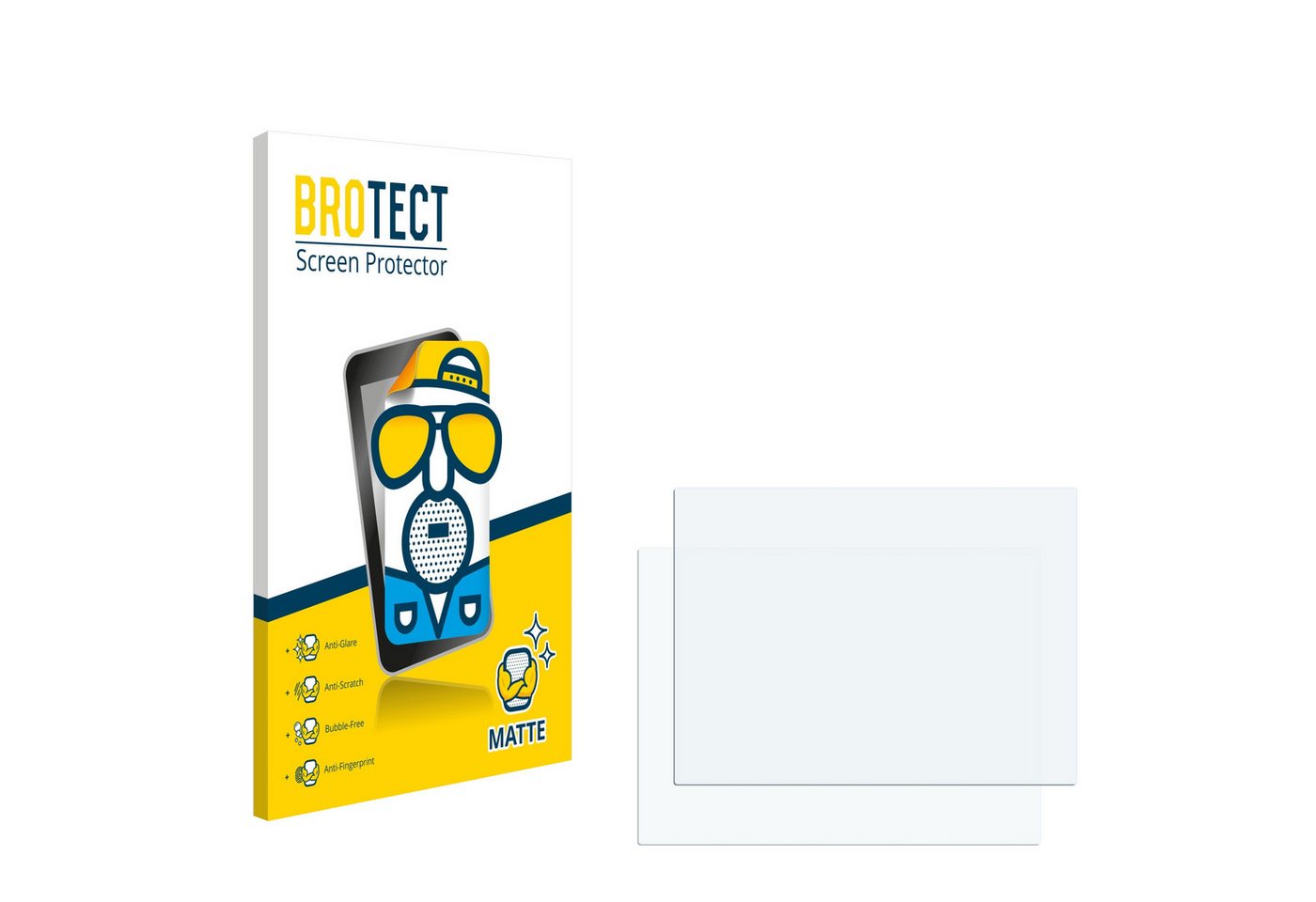 BROTECT Schutzfolie für 6.9 cm (2.7 Zoll) [55 x 41 mm], Displayschutzfolie, 2 Stück, Folie matt entspiegelt von BROTECT