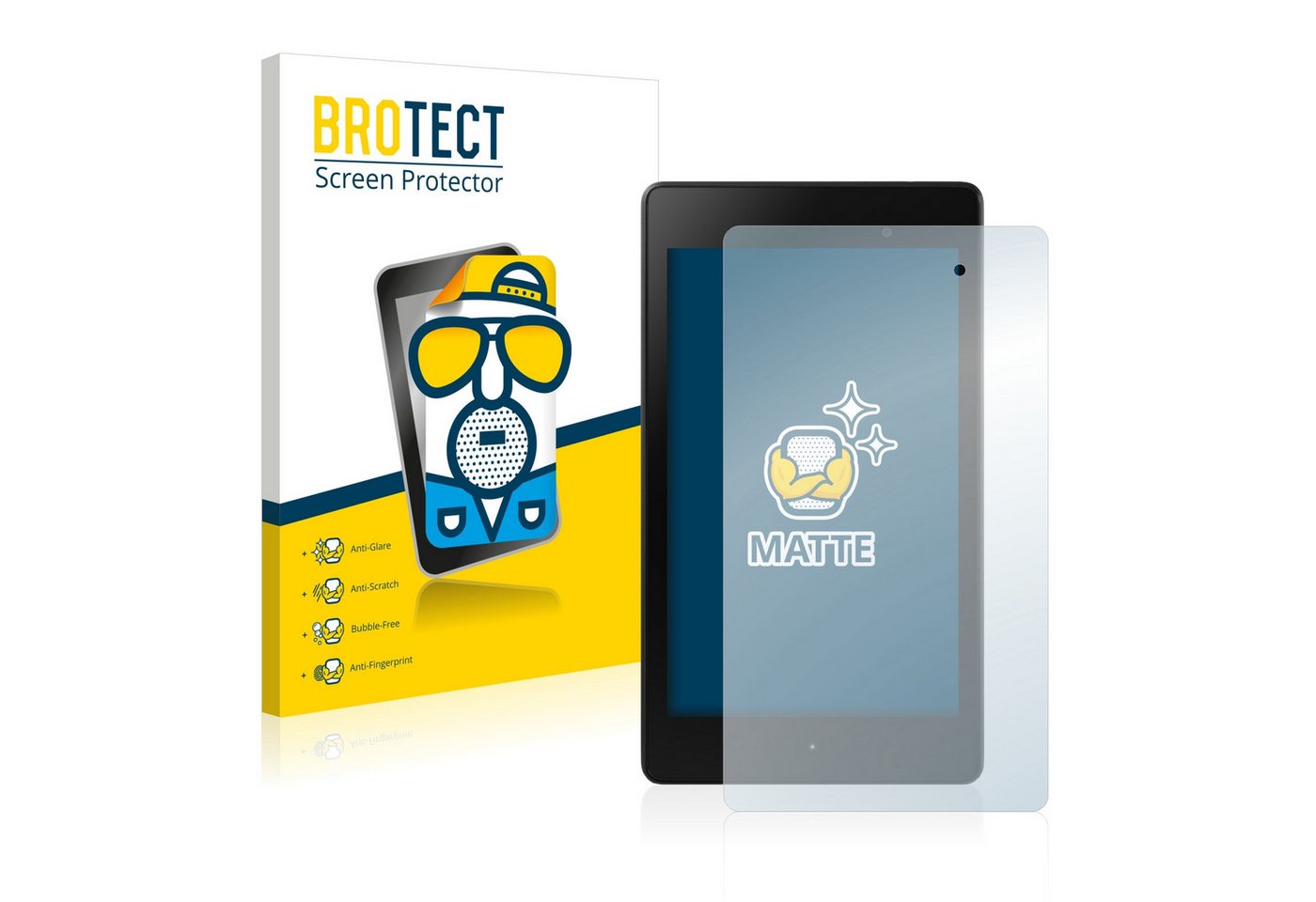 BROTECT Schutzfolie für ASUS Nexus 7 Tablet 2 2013, Displayschutzfolie, 2 Stück, Folie matt entspiegelt von BROTECT