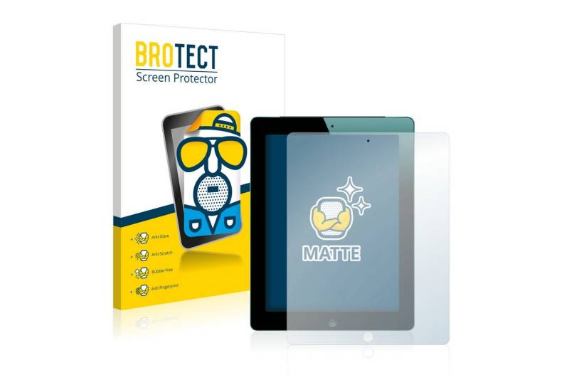 BROTECT Schutzfolie für Apple iPad 2012 (3. Gen), Displayschutzfolie, 2 Stück, Folie matt entspiegelt von BROTECT