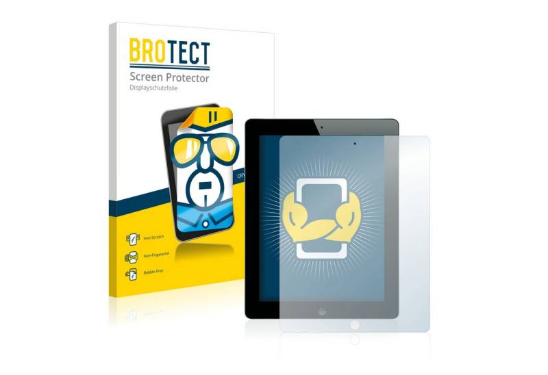 BROTECT Schutzfolie für Apple iPad 2012 (4. Gen), Displayschutzfolie, 2 Stück, Folie klar von BROTECT