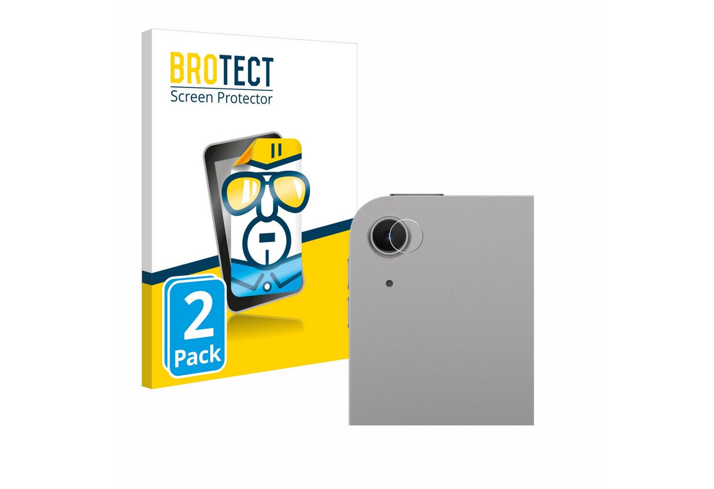 BROTECT Schutzfolie für Apple iPad Air 13 WiFi Cellular 2024 (NUR Kameraschutz), Displayschutzfolie, 2 Stück, Folie klar" von BROTECT