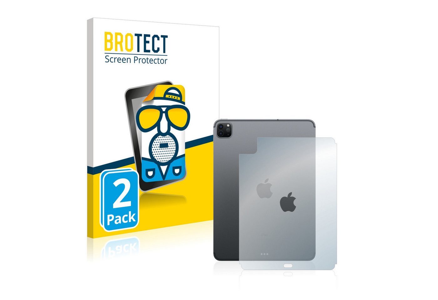 BROTECT Schutzfolie für Apple iPad Pro 11 2022 (Rückseite, 4. Gen), Displayschutzfolie, 2 Stück, Folie matt entspiegelt" von BROTECT