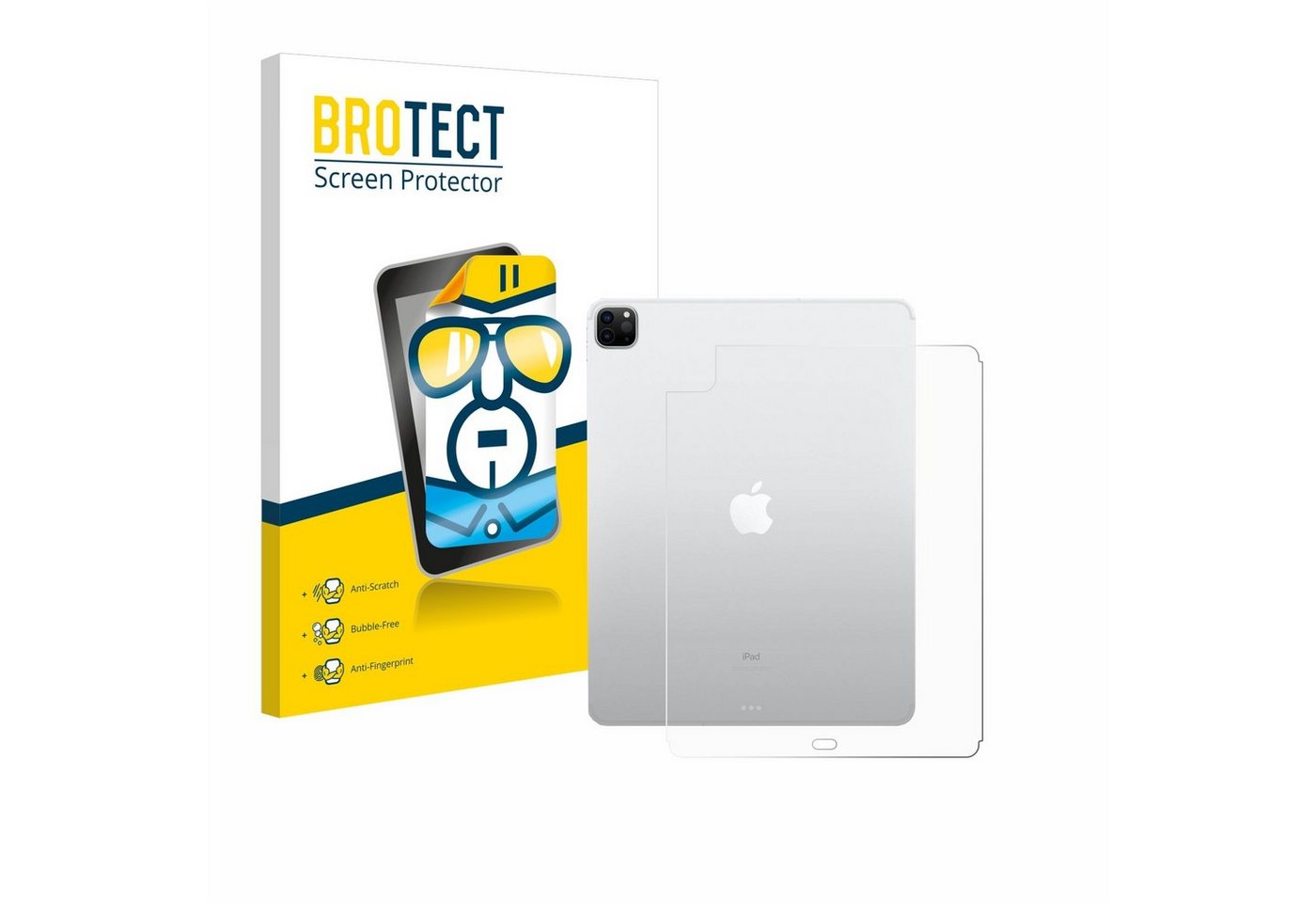 BROTECT Displayschutzfolie Schutzfolie für Apple iPad Pro 12.9" 2022 (Rückseite, 6 Gen), Displayschutz Schutz Folie Klar Transparent von BROTECT