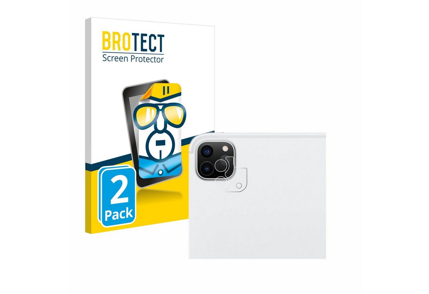 BROTECT Schutzfolie für Apple iPad Pro 12.9 WiFi 2021 (NUR Kameraschutz, 5. Gen), Displayschutzfolie, 2 Stück, Folie klar" von BROTECT