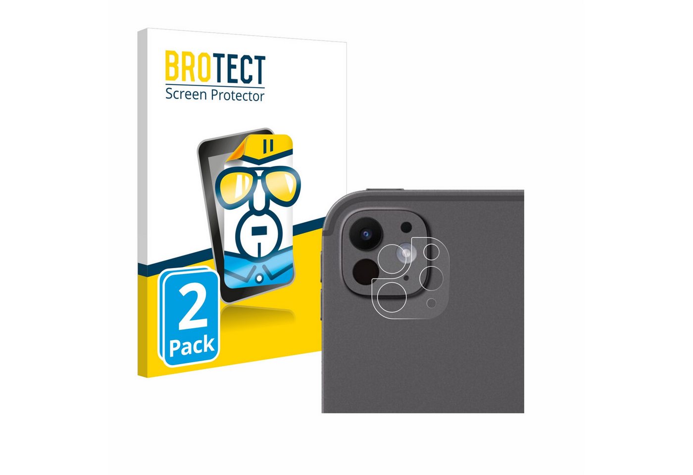 BROTECT Schutzfolie für Apple iPad Pro 13 WiFi Cellular 2024 (NUR Kameraschutz), Displayschutzfolie, 2 Stück, Folie klar" von BROTECT