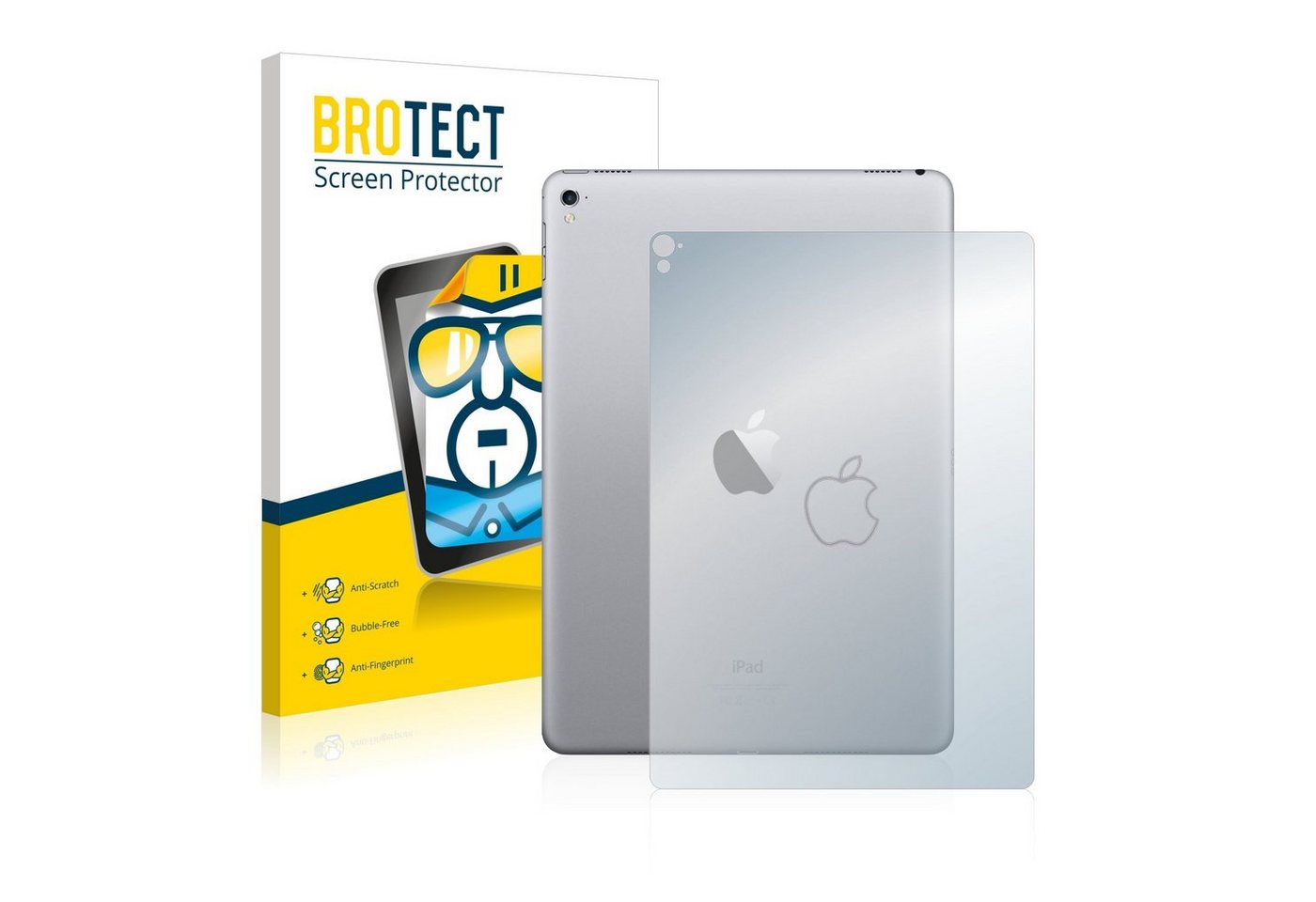 BROTECT Schutzfolie für Apple iPad Pro 9.7 WiFi 2016 (Rückseite), Displayschutzfolie, 2 Stück, Folie klar" von BROTECT