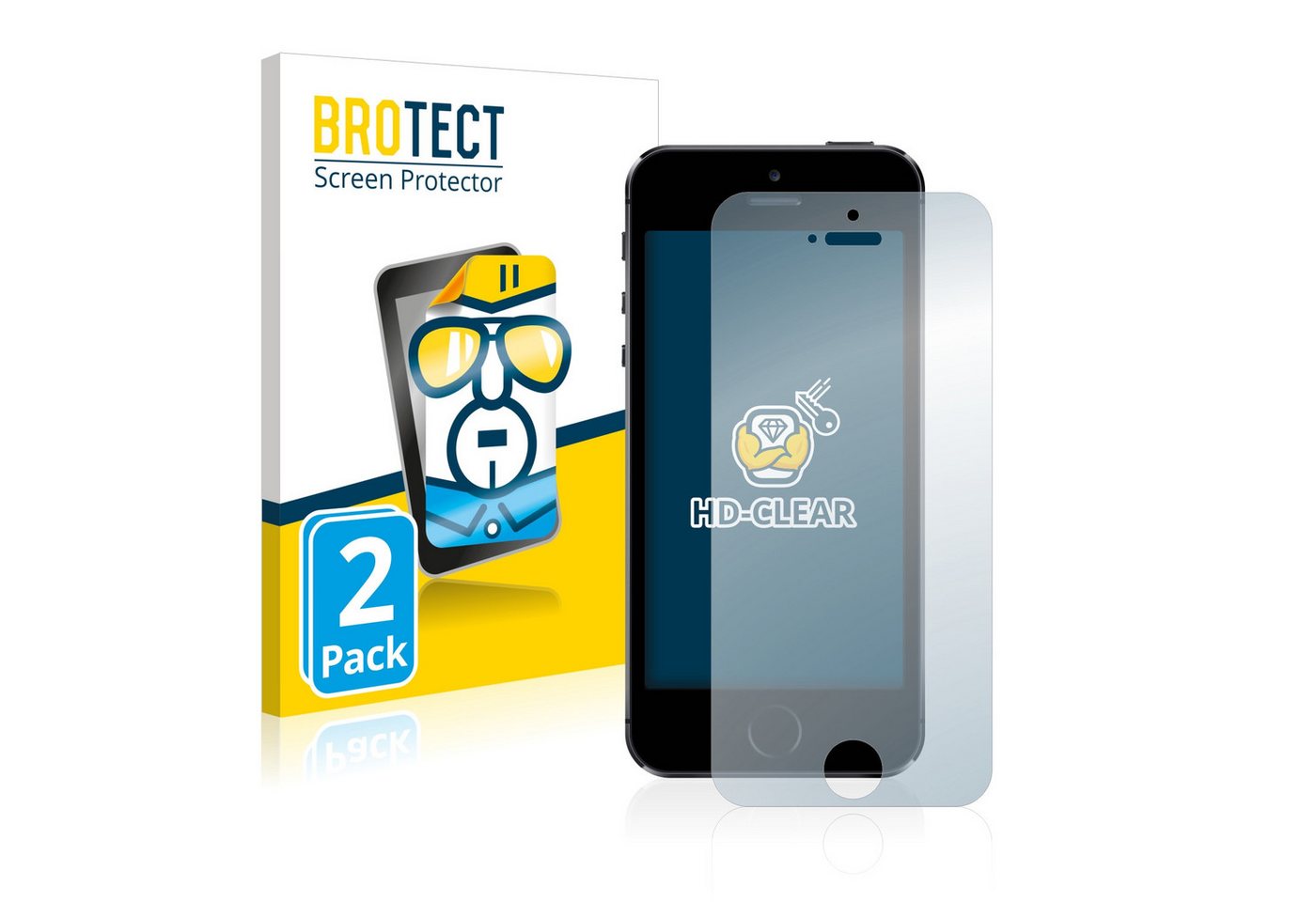 BROTECT Displayschutzfolie Schutzfolie für Apple iPhone 5S, 2 Stück, Displayschutz Schutz Folie Klar Transparent BROTECT Displayschutzfolie Schutzfolie für Apple iPhone 5S, 2 Stück, Displayschutz Schutz Folie Klar Transparent von BROTECT