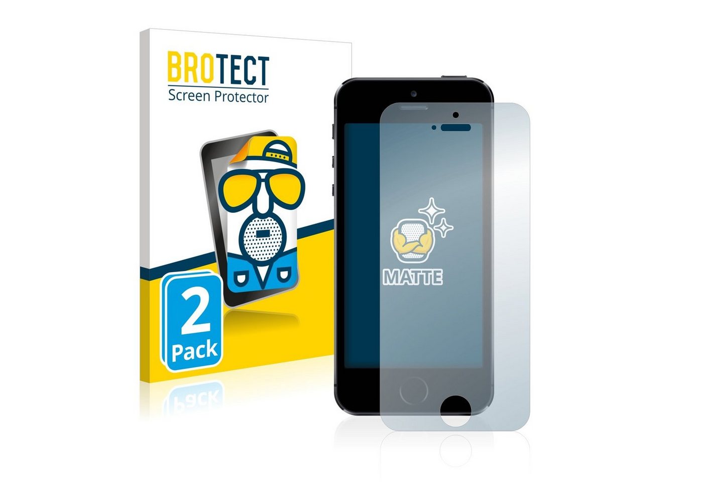 BROTECT Displayschutzfolie Schutzfolie für Apple iPhone 5S, 2 Stück, Displayschutz Schutz Folie Matt Entspiegelungsfolie BROTECT Displayschutzfolie Schutzfolie für Apple iPhone 5S, 2 Stück, Displayschutz Schutz Folie Matt Entspiegelungsfolie von BROTECT