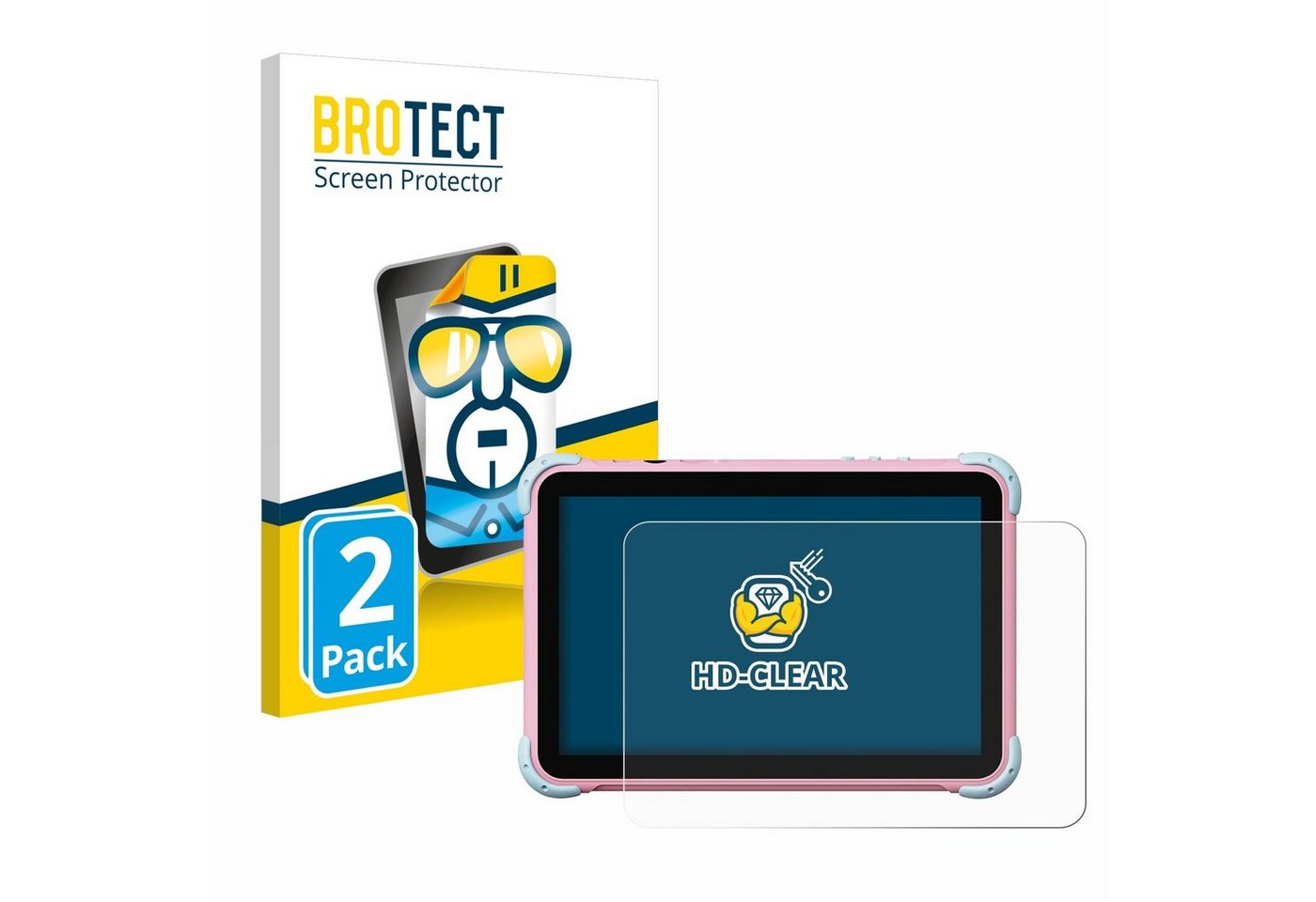 BROTECT Displayschutzfolie Schutzfolie für Ascrecem Kids Tablet Y101, 2 Stück, Displayschutz Schutz Folie Klar Transparent BROTECT Displayschutzfolie Schutzfolie für Ascrecem Kids Tablet Y101, 2 Stück, Displayschutz Schutz Folie Klar Transparent von BROTECT