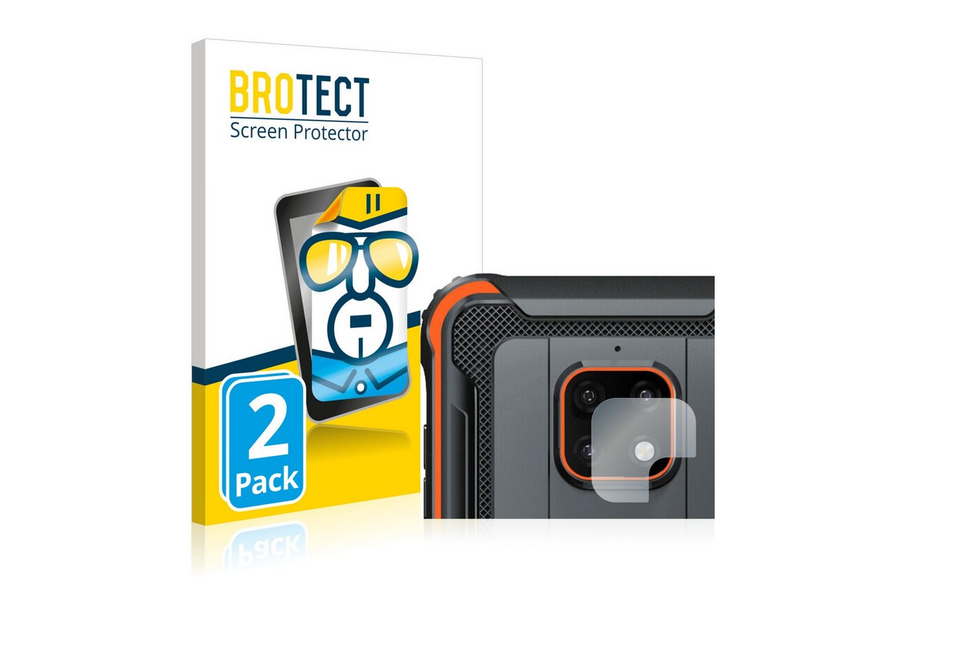BROTECT Schutzfolie für Blackview BV4900 Pro (NUR Kameraschutz), Displayschutzfolie, 2 Stück, Folie klar von BROTECT