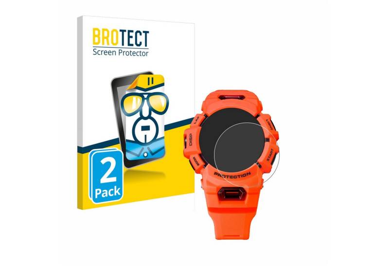 BROTECT Displayschutzfolie Schutzfolie für Casio G-Shock GBA-900, 2 Stück, Displayschutz Schutz Folie Klar Transparent von BROTECT