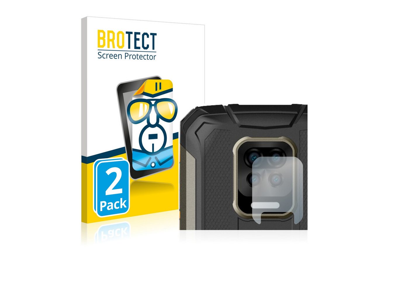 BROTECT Schutzfolie für Doogee S59 Pro (NUR Kameraschutz), Displayschutzfolie, 2 Stück, Folie klar von BROTECT
