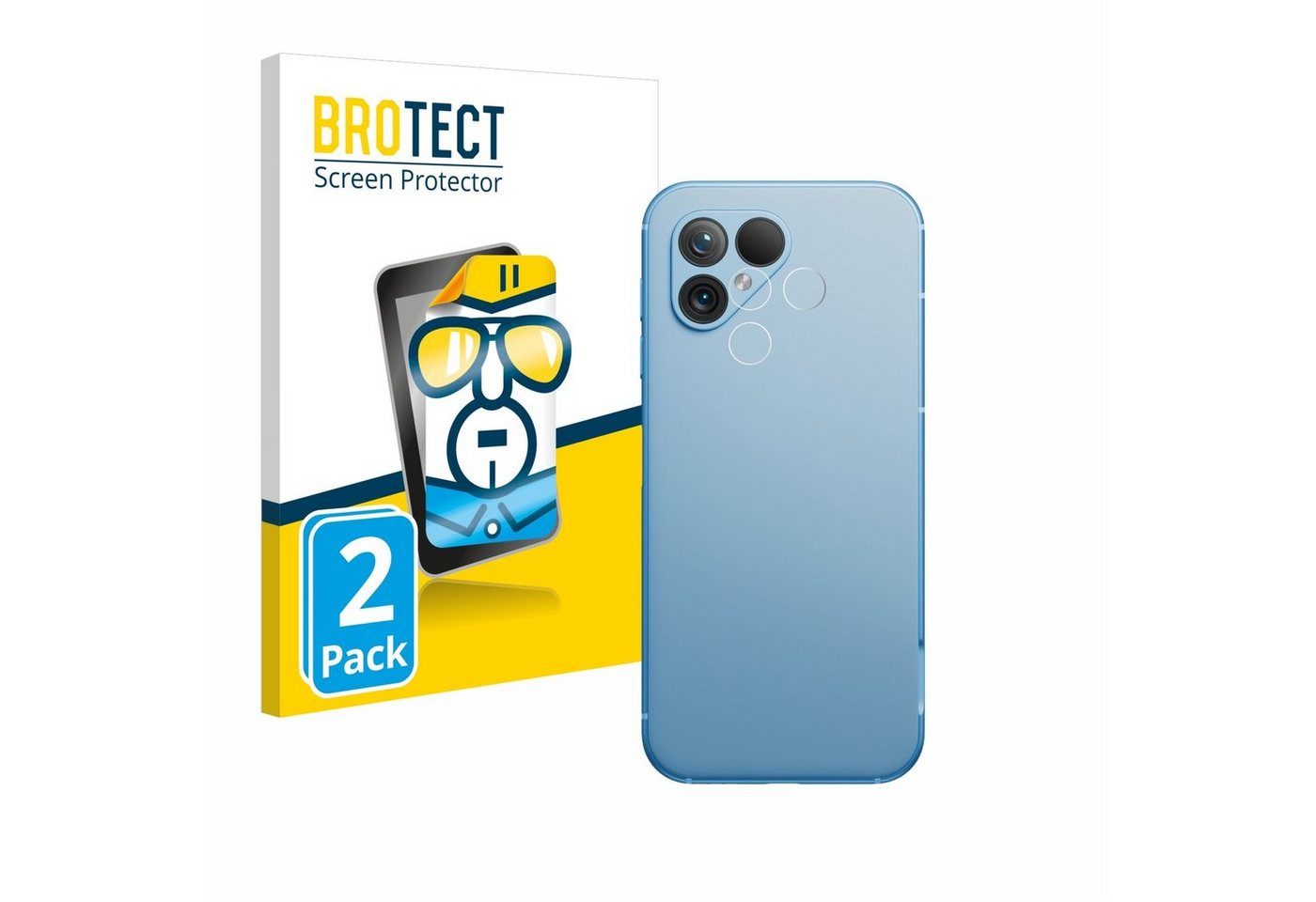 BROTECT Schutzfolie für Fairphone 5 (NUR Kameraschutz), Displayschutzfolie, 2 Stück, Folie klar von BROTECT