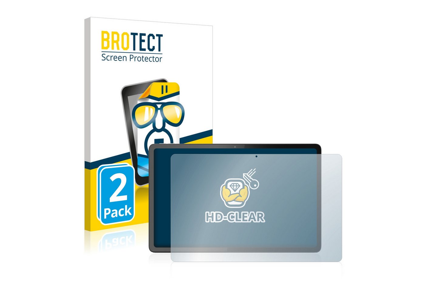 BROTECT Schutzfolie für Lenovo Tab P11 Pro Gen 2, Displayschutzfolie, 2 Stück, Folie klar von BROTECT