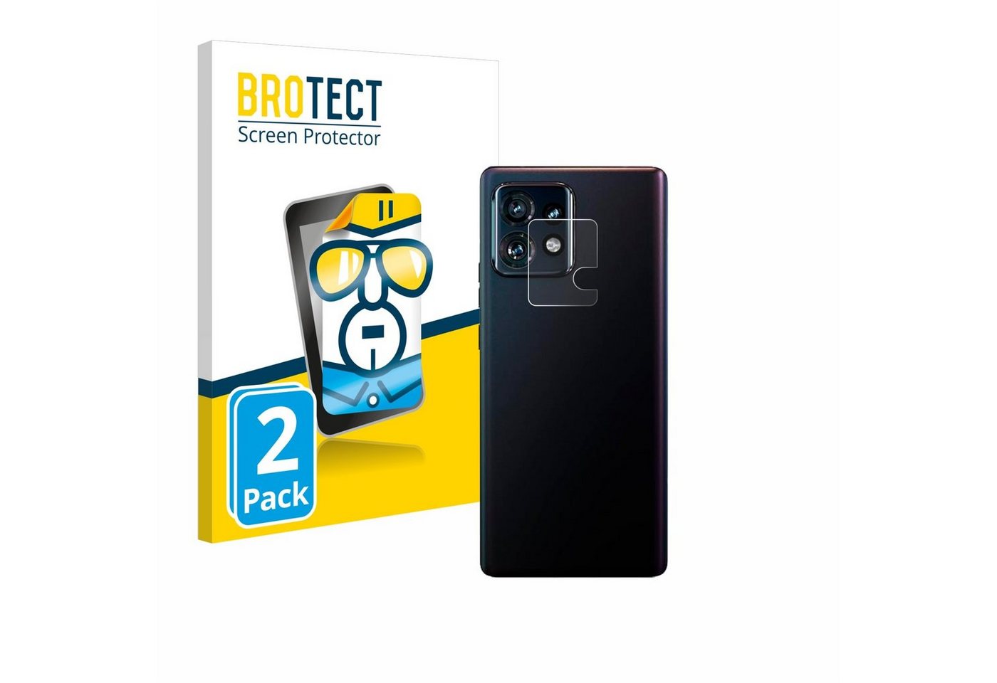 BROTECT Schutzfolie für Motorola Edge 40 Pro (NUR Kameraschutz), Displayschutzfolie, 2 Stück, Folie klar von BROTECT