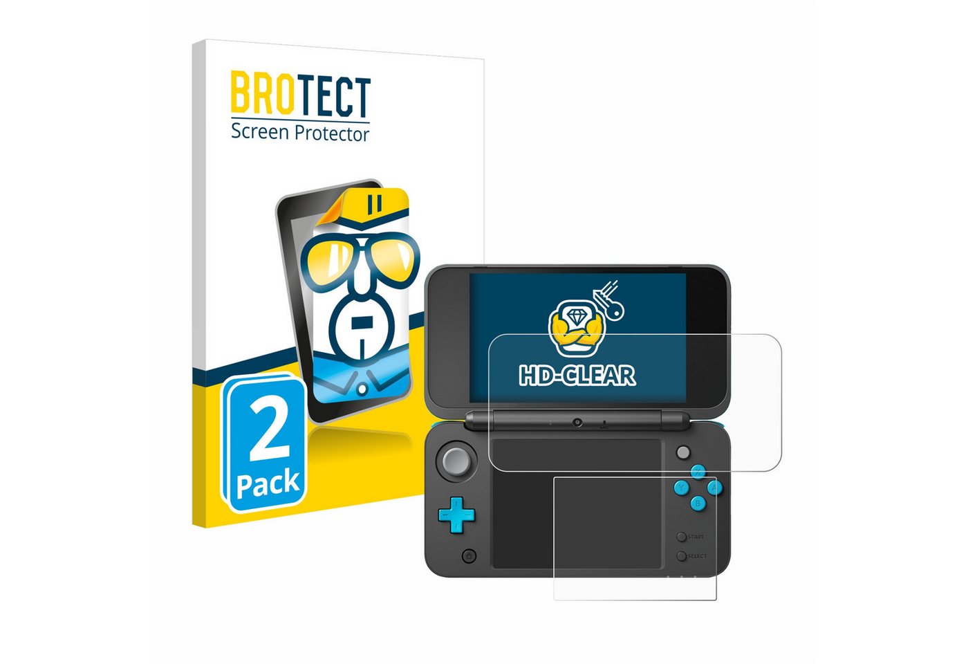 BROTECT Displayschutzfolie Schutzfolie für New Nintendo 2DS XL, 2 Stück, Displayschutz Schutz Folie Klar Transparent BROTECT Displayschutzfolie Schutzfolie für New Nintendo 2DS XL, 2 Stück, Displayschutz Schutz Folie Klar Transparent von BROTECT