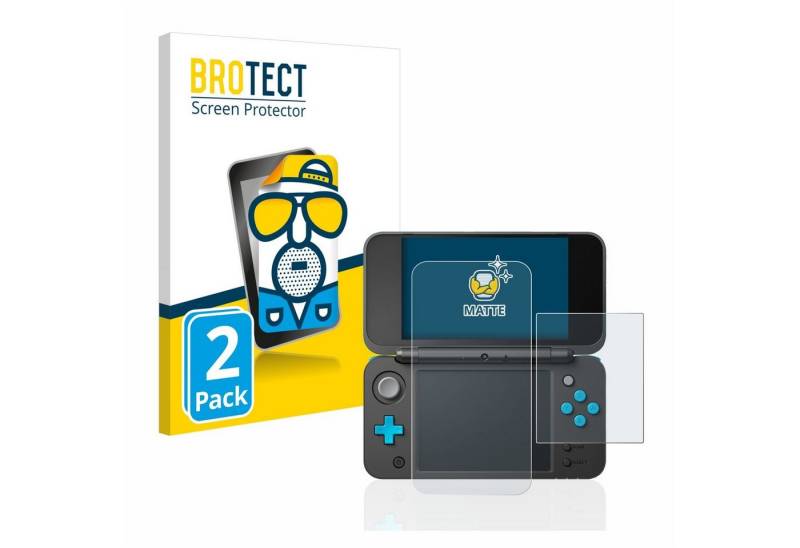 BROTECT Schutzfolie für New Nintendo 2DS XL, Displayschutzfolie, 2 Stück, Folie matt entspiegelt von BROTECT