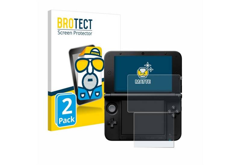 BROTECT Schutzfolie für Nintendo 3DS XL SPM7800, Displayschutzfolie, 2 Stück, Folie matt entspiegelt von BROTECT