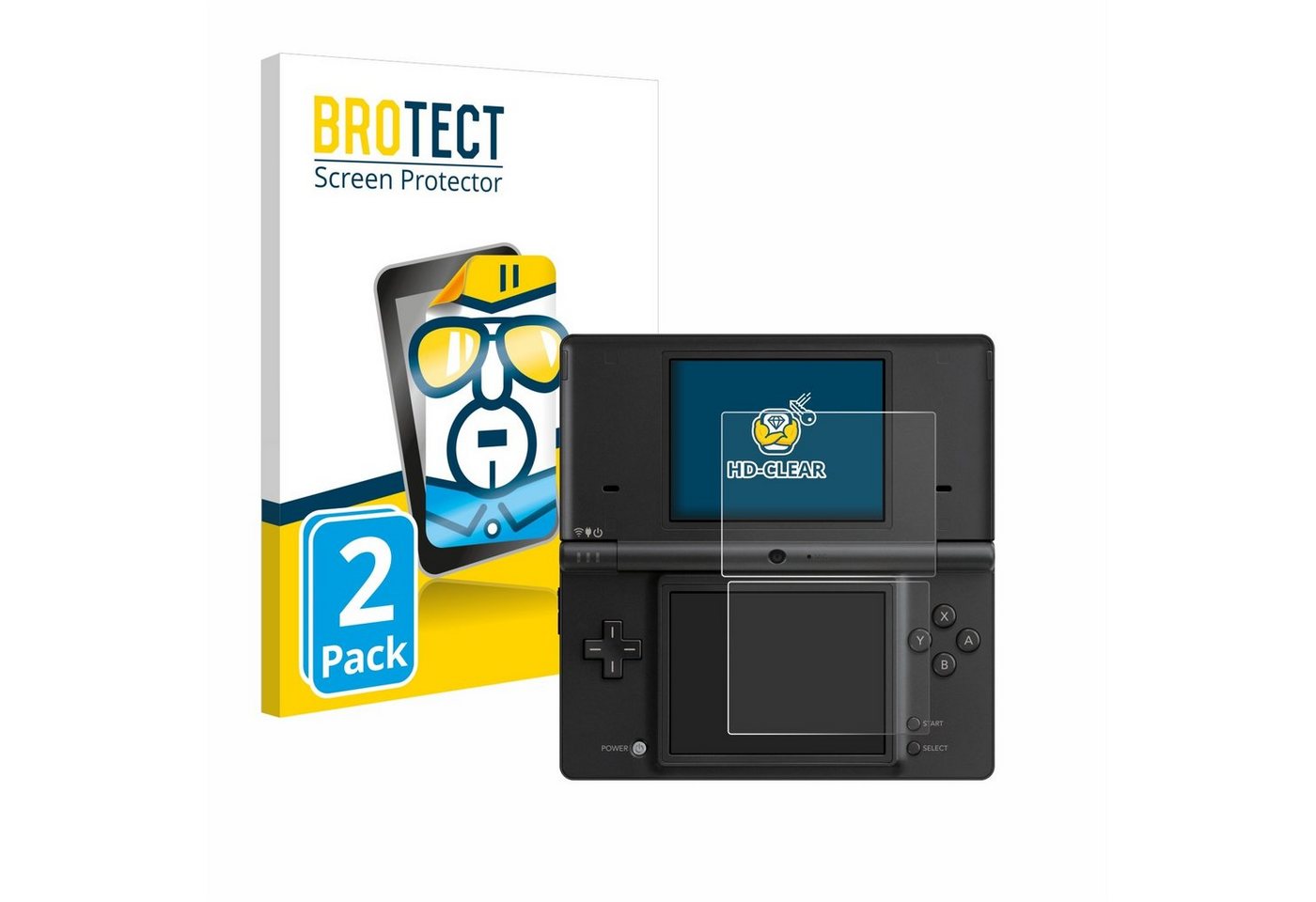 BROTECT Displayschutzfolie Schutzfolie für Nintendo DSi, 2 Stück, Displayschutz Schutz Folie Klar Transparent BROTECT Displayschutzfolie Schutzfolie für Nintendo DSi, 2 Stück, Displayschutz Schutz Folie Klar Transparent von BROTECT