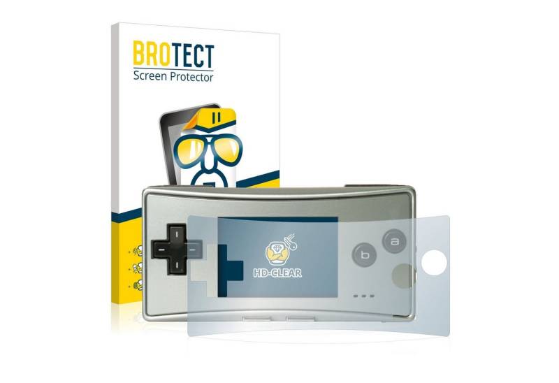 BROTECT Schutzfolie für Nintendo Gameboy Micro, Displayschutzfolie, 2 Stück, Folie klar von BROTECT