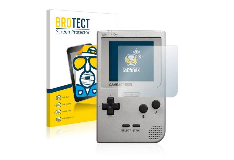 BROTECT Schutzfolie für Nintendo Gameboy Pocket, Displayschutzfolie, 2 Stück, Folie matt entspiegelt von BROTECT
