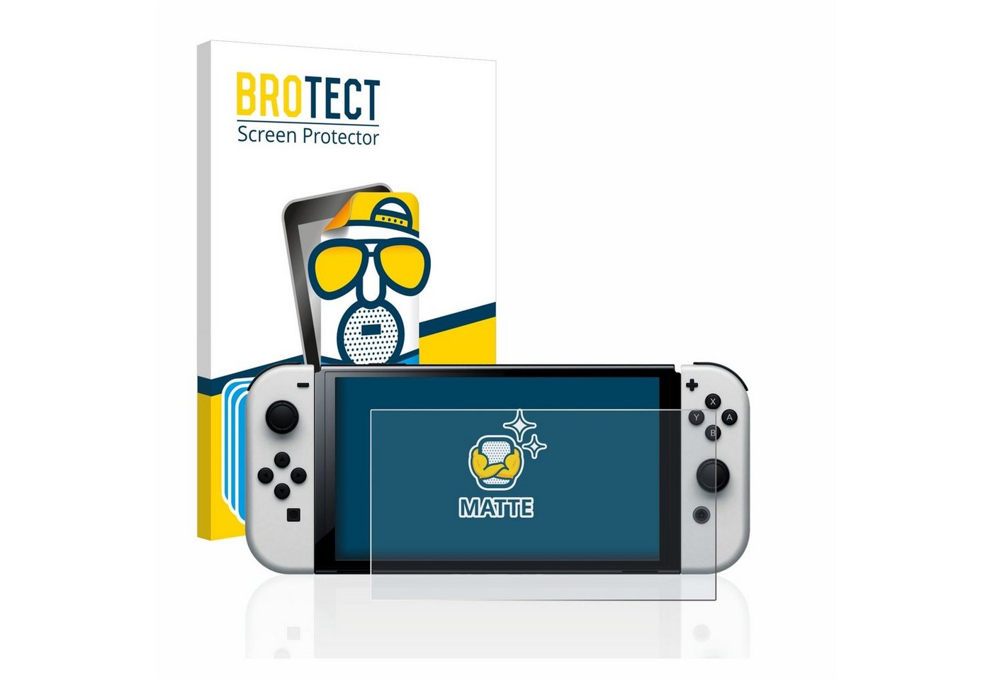 BROTECT Schutzfolie für Nintendo Switch OLED-Modell, Displayschutzfolie, 6 Stück, Folie matt entspiegelt von BROTECT