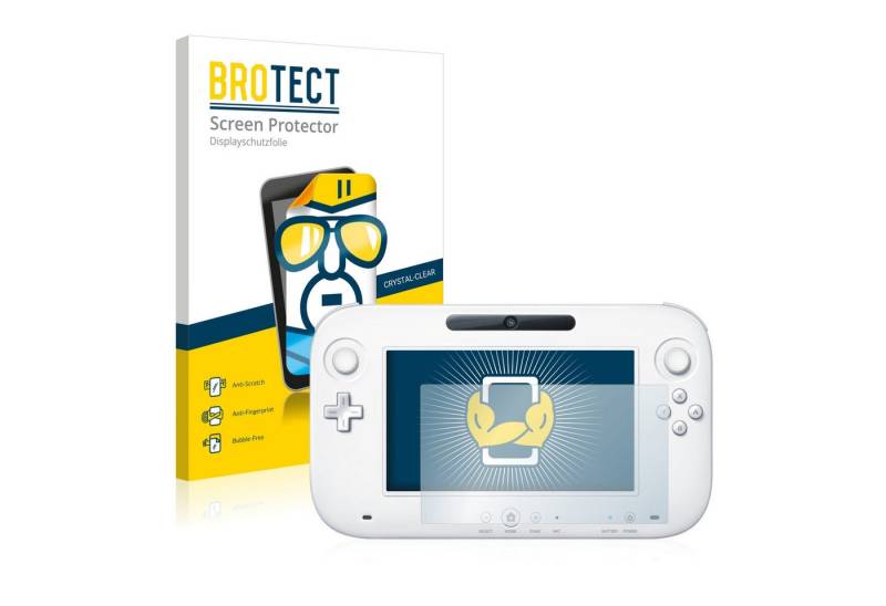 BROTECT Schutzfolie für Nintendo Wii U GamePad (Controller), Displayschutzfolie, 2 Stück, Folie klar von BROTECT