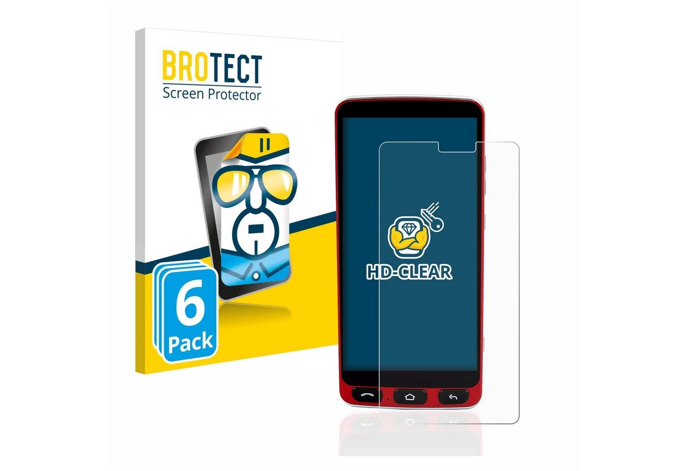 BROTECT Schutzfolie für Olympia Neo Smartphone, Displayschutzfolie, 6 Stück, Folie klar von BROTECT