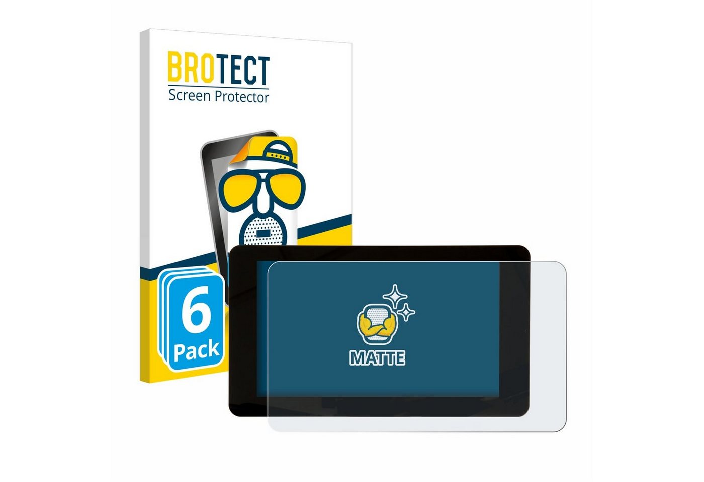 BROTECT Schutzfolie für Raspberry Pi Touchscreen 7, Displayschutzfolie, 6 Stück, Folie matt entspiegelt" von BROTECT