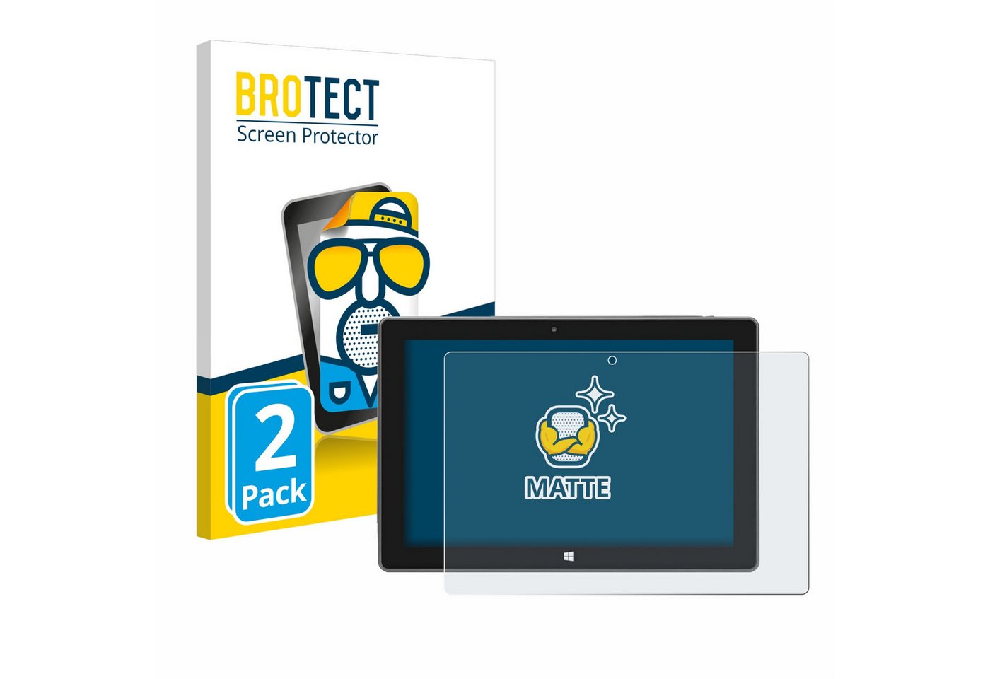 BROTECT Schutzfolie für SZTPS Tablet 10.1, Displayschutzfolie, 2 Stück, Folie matt entspiegelt" von BROTECT