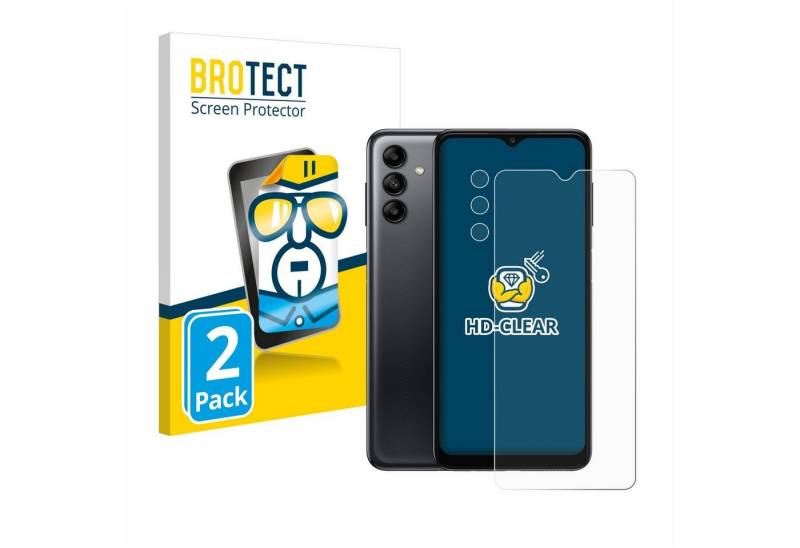 BROTECT Schutzfolie für Samsung Galaxy A04s (Display+Kamera), Displayschutzfolie, 2 Stück, Folie klar von BROTECT