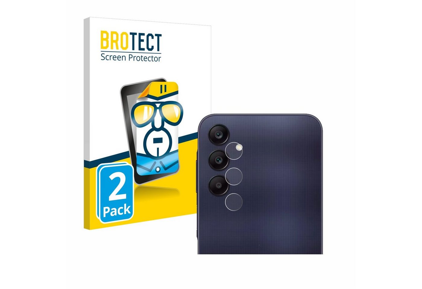 BROTECT Schutzfolie für Samsung Galaxy A25 5G (NUR Kamera), Displayschutzfolie, 2 Stück, Folie klar von BROTECT