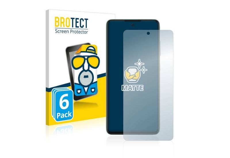 BROTECT Schutzfolie für Samsung Galaxy A52, Displayschutzfolie, 6 Stück, Folie matt entspiegelt von BROTECT