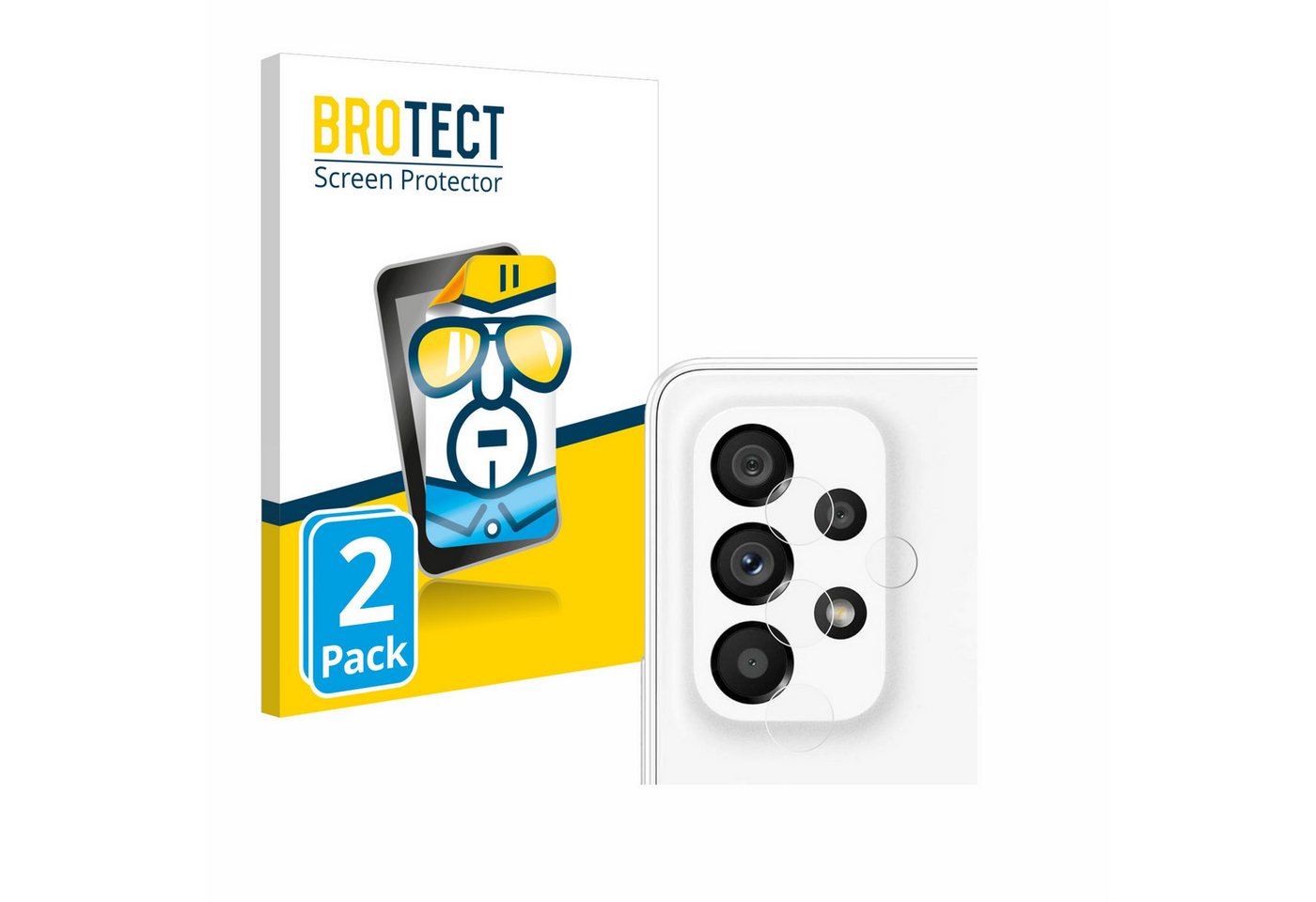 BROTECT Schutzfolie für Samsung Galaxy A53 5G (NUR Kameraschutz), Displayschutzfolie, 2 Stück, Folie klar von BROTECT
