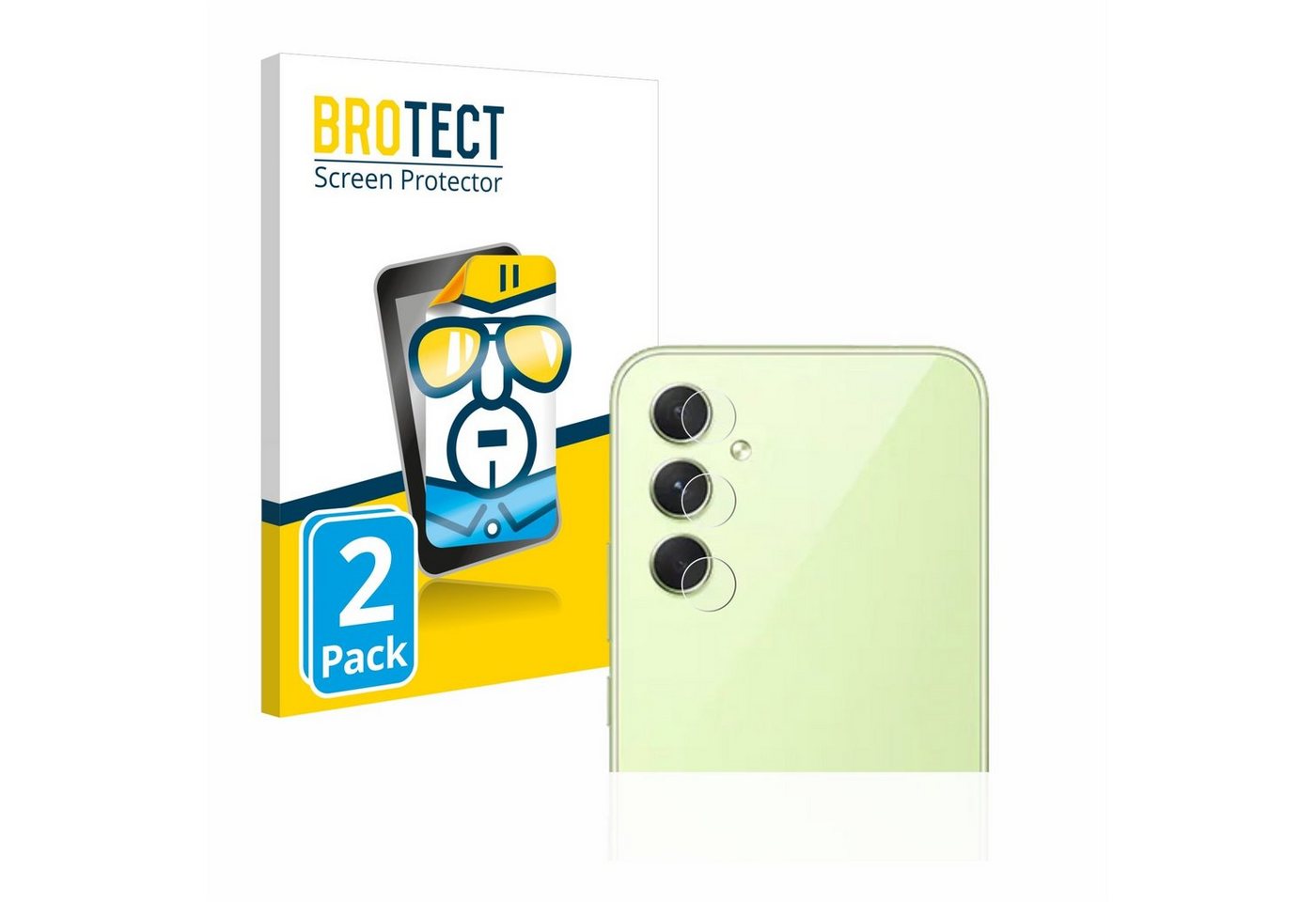 BROTECT Schutzfolie für Samsung Galaxy A54 5G (NUR Kameraschutz), Displayschutzfolie, 2 Stück, Folie klar von BROTECT