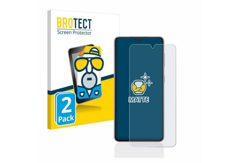 BROTECT Schutzfolie für Samsung Galaxy S21, Displayschutzfolie, 2 Stück, Folie matt entspiegelt von BROTECT