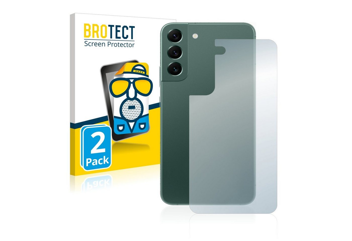 BROTECT Schutzfolie für Samsung Galaxy S22 Plus 5G (Rückseite), Displayschutzfolie, 2 Stück, Folie matt entspiegelt von BROTECT