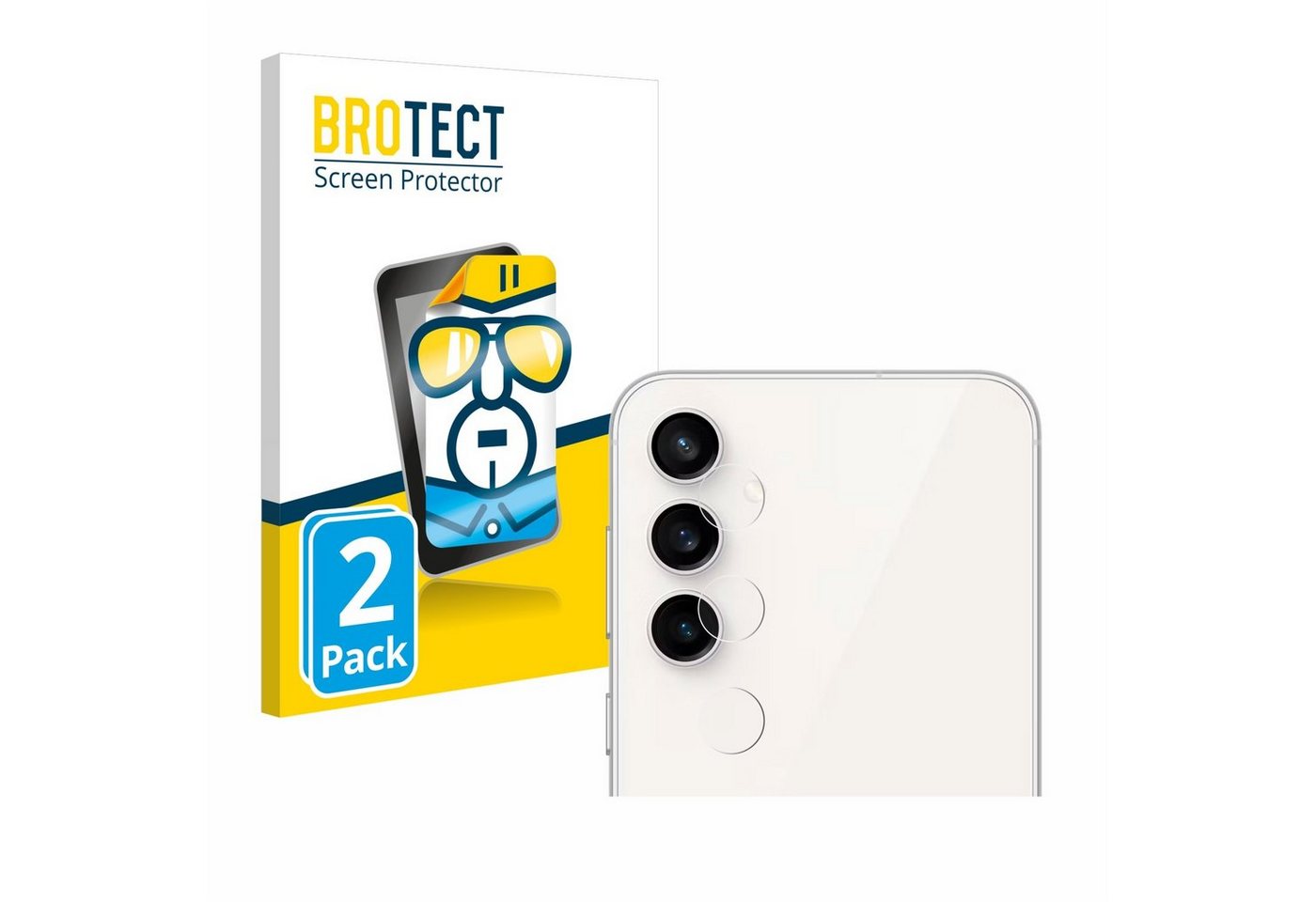 BROTECT Schutzfolie für Samsung Galaxy S23 FE (NUR Kameraschutz), Displayschutzfolie, 2 Stück, Folie klar von BROTECT