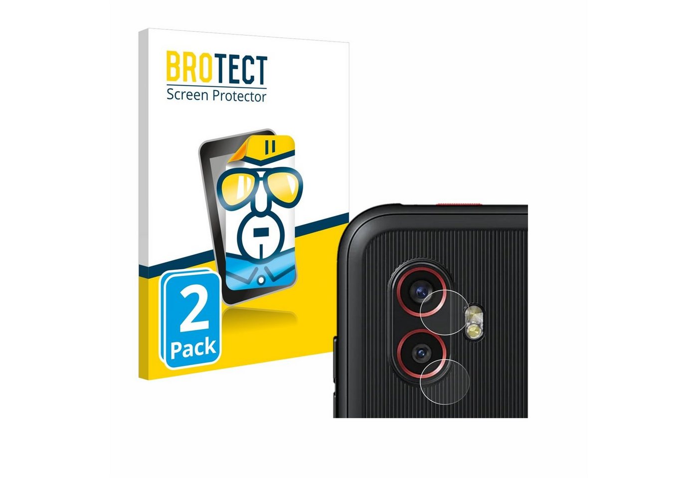 BROTECT Schutzfolie für Samsung Galaxy Xcover 6 Pro (NUR Kameraschutz), Displayschutzfolie, 2 Stück, Folie klar von BROTECT