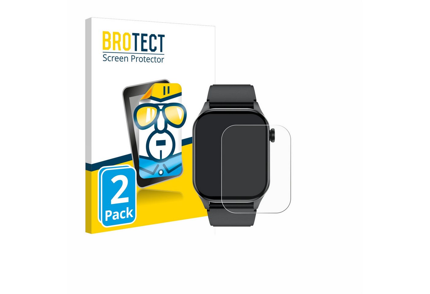BROTECT Schutzfolie für Smartwatch T98 2.04, Displayschutzfolie, 2 Stück, Folie klar" von BROTECT
