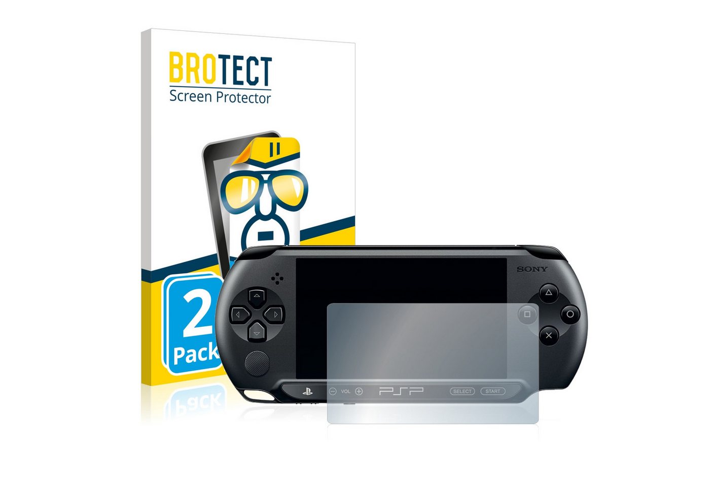 BROTECT Displayschutzfolie Schutzfolie für Sony PSP 1000, 2 Stück, Displayschutz Schutz Folie Klar Transparent BROTECT Displayschutzfolie Schutzfolie für Sony PSP 1000, 2 Stück, Displayschutz Schutz Folie Klar Transparent von BROTECT