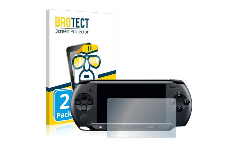 BROTECT Displayschutzfolie Schutzfolie für Sony PSP 1000, 2 Stück, Displayschutz Schutz Folie Klar Transparent von BROTECT