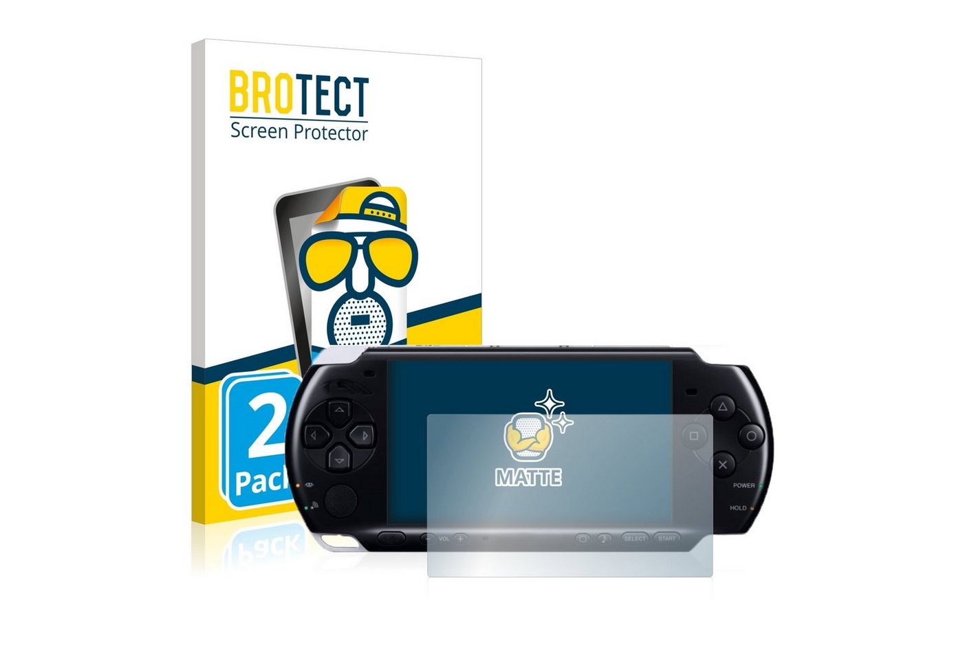 BROTECT Schutzfolie für Sony PSP 3004, Displayschutzfolie, 2 Stück, Folie matt entspiegelt von BROTECT